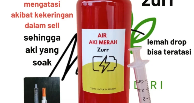 Cara membedakan air aki merah asli dan palsu saat beli