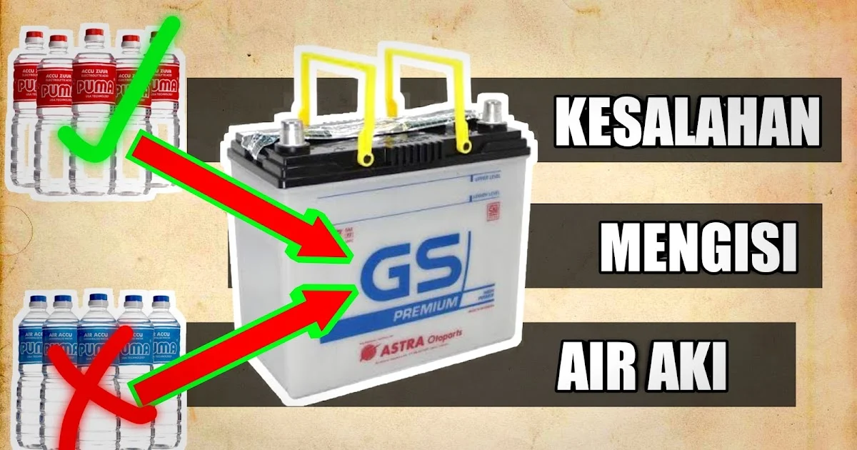 Cara mengisi air aki zuur pertama kali sebelum dipasang: Persiapan Awal