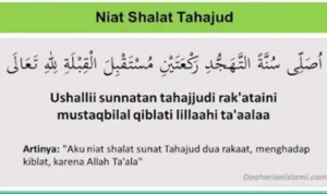 Cara mengucapkan niat doa tahajud dan artinya dalam bahasa Arab