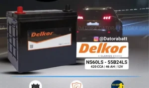 Cara pasang aki mobil merek Delkor Calcium Battery