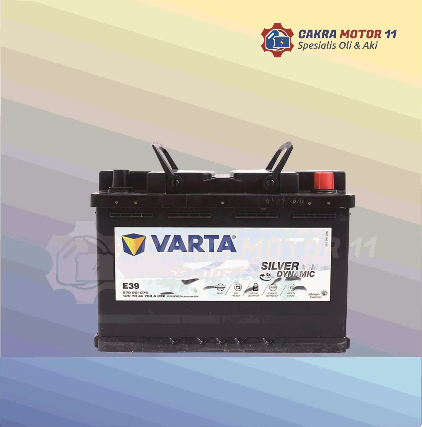 Cara pasang aki mobil merek Varta AGM untuk mobil Eropa