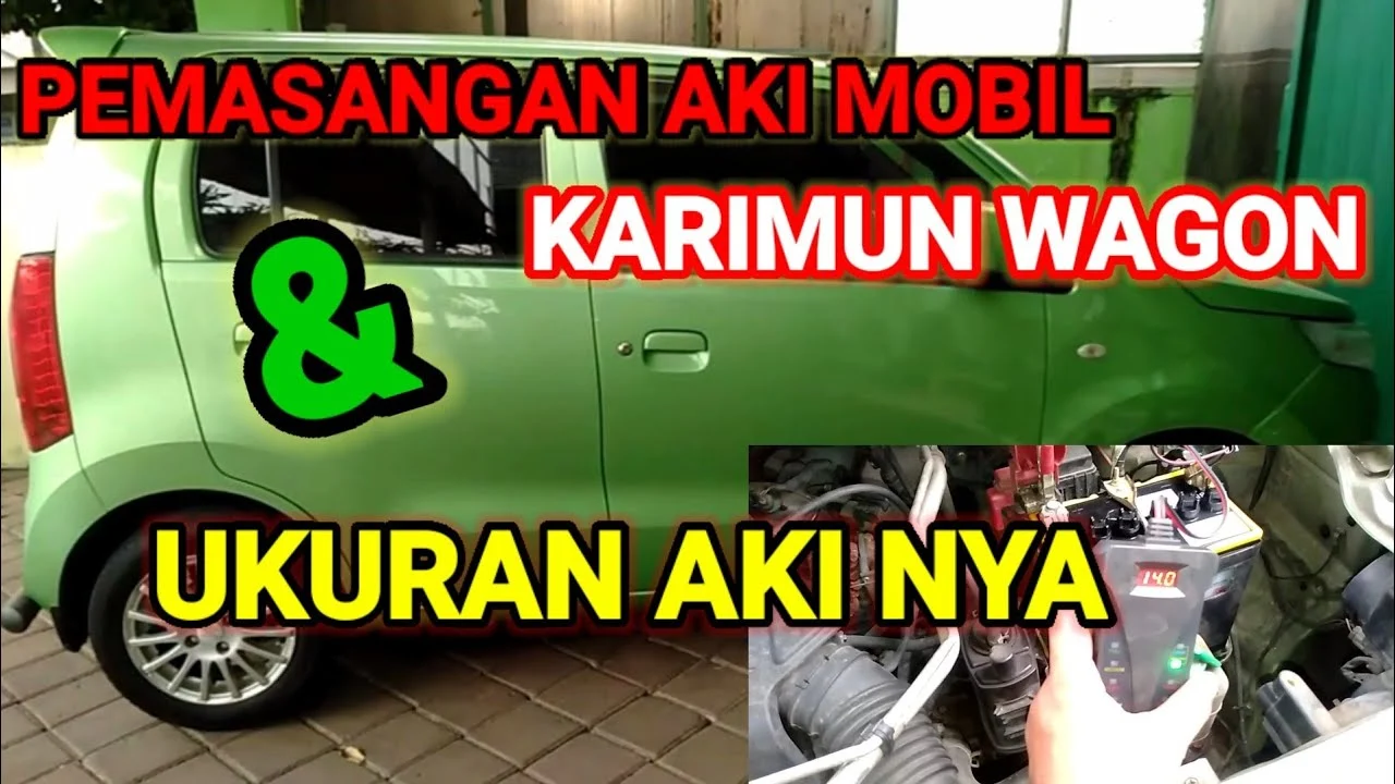 Cara pasang aki mobil Suzuki Karimun Wagon R: Langkah demi langkah