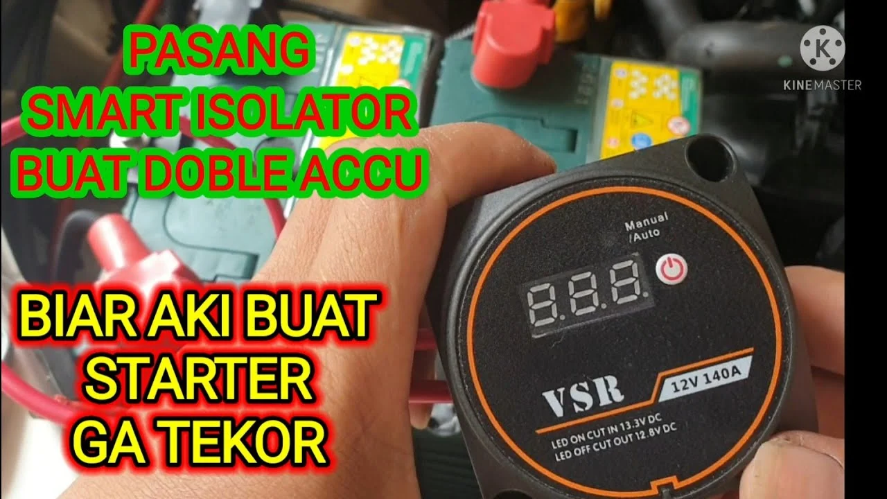 Cara pasang isolator aki otomatis agar aki starter tidak tekor: Langkah pertama