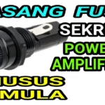 Cara pasang sekring audio (Fuse Block) langsung di terminal aki