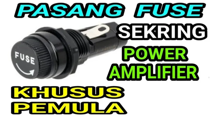 Cara pasang sekring audio (Fuse Block) langsung di terminal aki