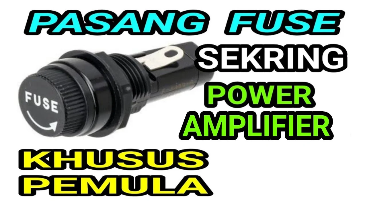 Cara pasang sekring audio (Fuse Block) langsung di terminal aki