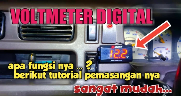 Cara pasang voltmeter digital di dashboard mobil: Langkah demi Langkah