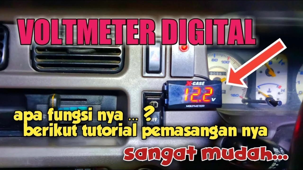 Cara pasang voltmeter digital di dashboard mobil: Langkah demi Langkah