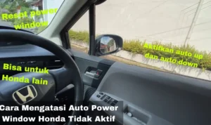 Cara reset auto window Honda Brio setelah ganti aki