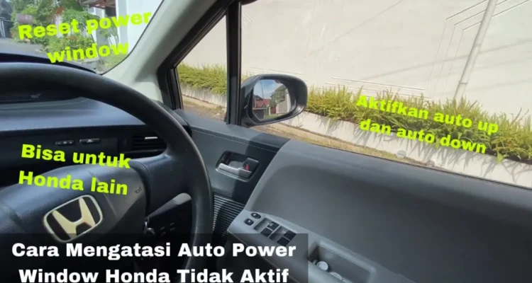 Cara reset auto window Honda Brio setelah ganti aki