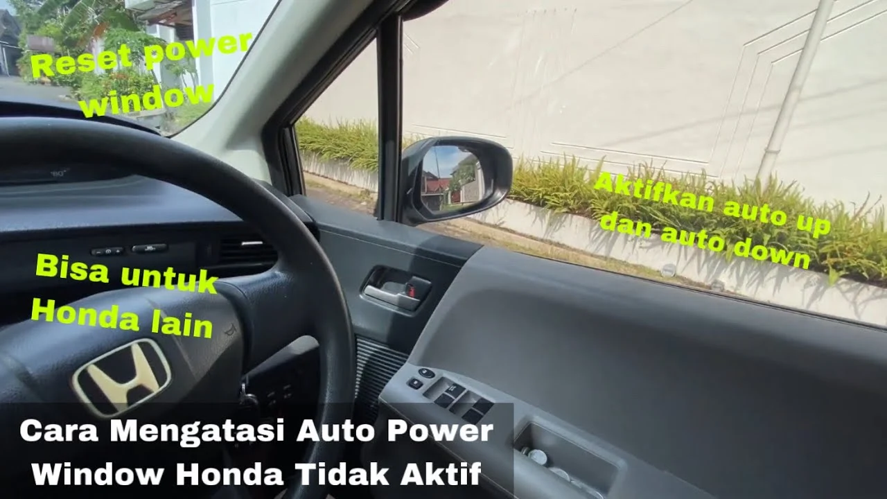 Cara reset auto window Honda Brio setelah ganti aki