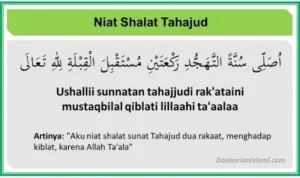 Contoh Niat Doa Tahajud Latin Lengkap