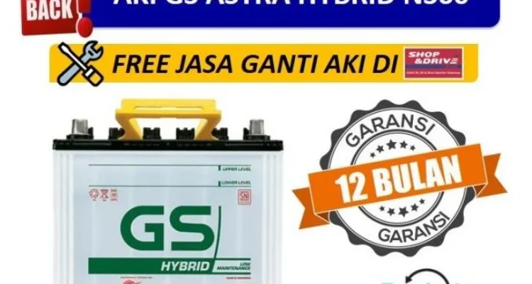 Daftar harga tukar tambah aki mobil GS Astra terbaru 2026