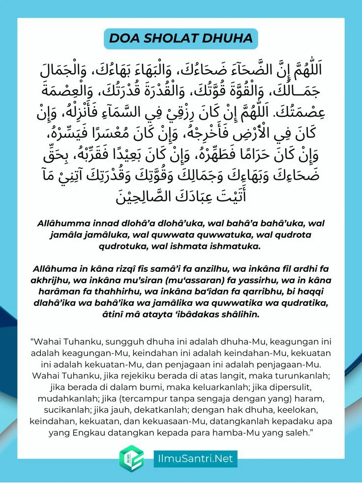 Doa Dhuha Agar Diberi Solusi Masalah: Dasar Teologis dan Manfaatnya
