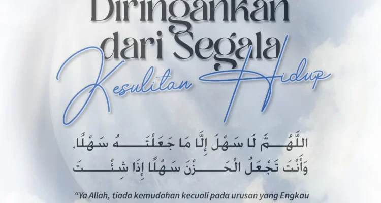 doa dhuha agar dijauhkan dari kesulitan hidup