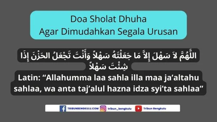 Doa Dhuha Agar Dimudahkan Cari Nafkah