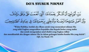 doa dhuha agar selalu bersyukur atas nikmat