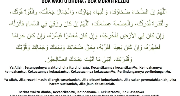 Doa Dhuha Agar Usaha Pasangan Lancar: Pengertian dan Dasar Al-Qur’an