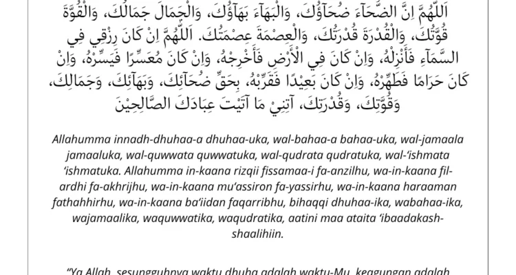 doa dhuha bacaan mudah dihafal: Mengapa Penting Menguasai Doa Ini?