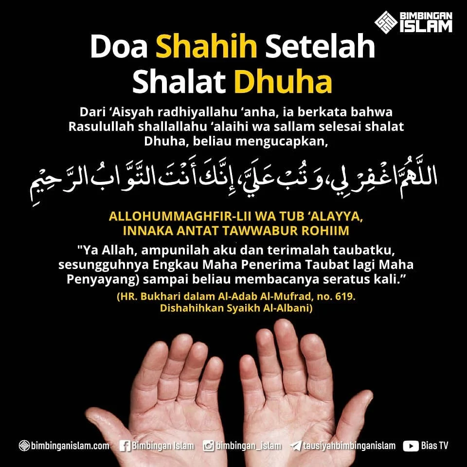 Doa Dhuha Paling Shahih Menurut Hadis Sahih