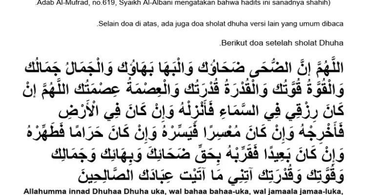 Doa Dhuha PDF: Cara Mendapatkan File yang Akurat dan Terpercaya