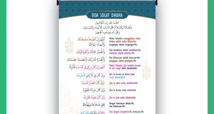 doa dhuha poster: Panduan Membuat dan Menggunakan