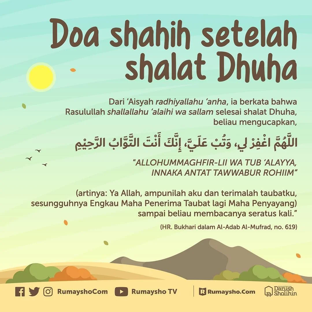 doa dhuha untuk keberkahan hidup