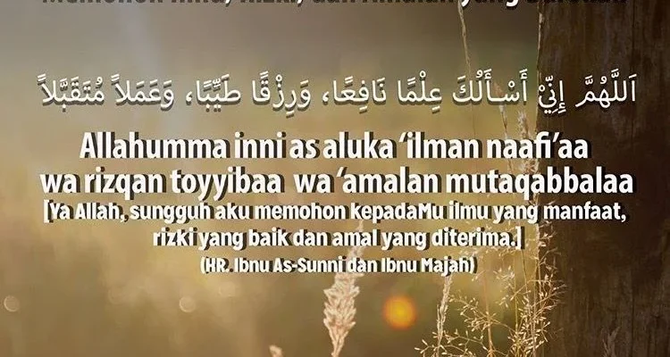 doa dhuha untuk keberkahan pagi hari
