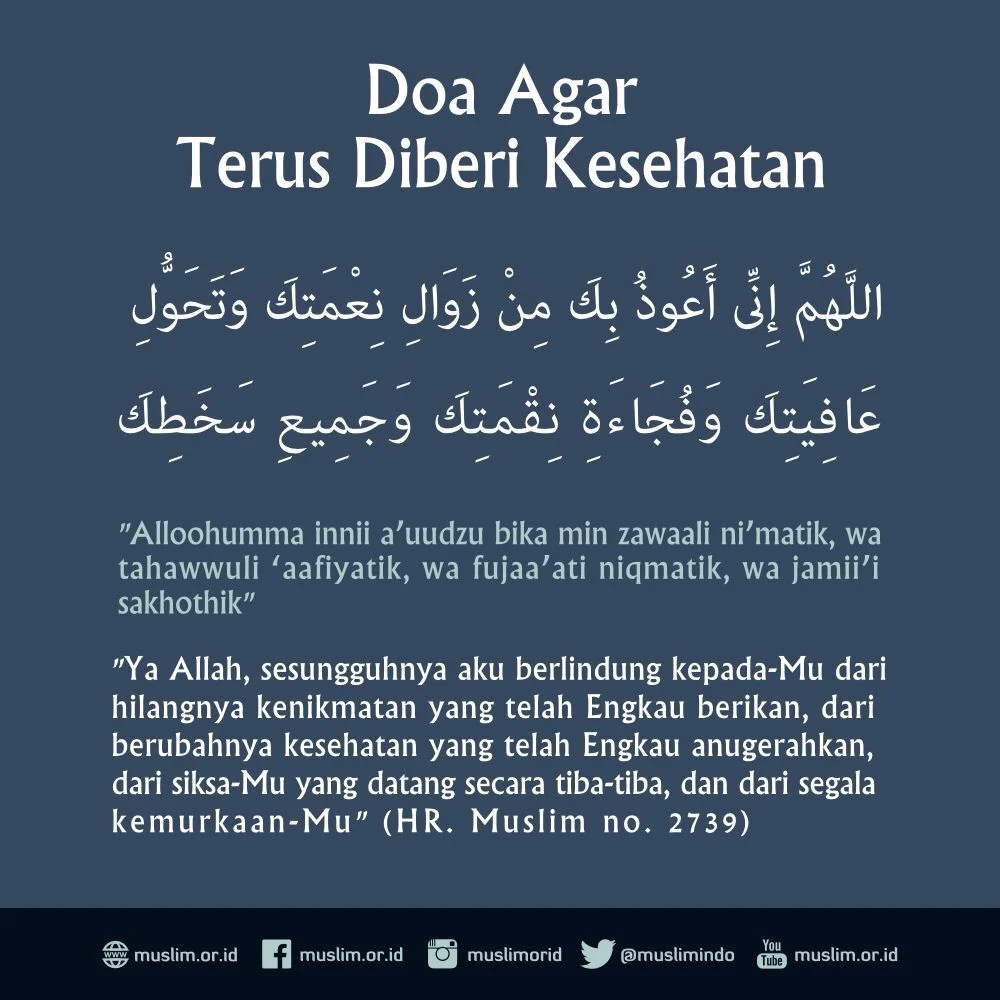 doa tahajud agar diberi kesehatan rohani