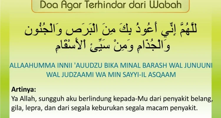 Doa Tahajud Agar Dijauhkan Dari Wabah