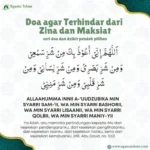 doa tahajud agar dijauhkan dari zina