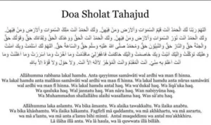 Doa Tahajud dan Terjemahannya Lengkap: Teks Arab, Latin, dan Arti