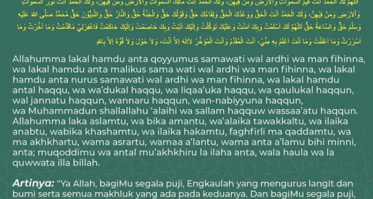 doa tahajud minta hajat: Pengertian dan Keutamaannya