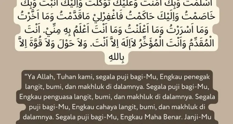 doa tahajud saat sedih: mengapa penting?