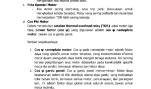 Faktor-faktor yang memengaruhi voltase saat starter beroperasi