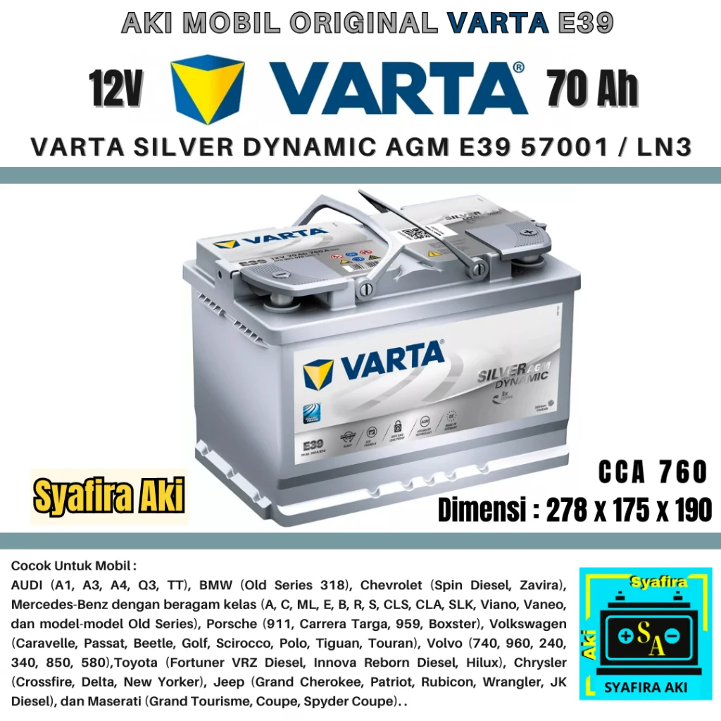 Harga aki mobil merek Varta original Jerman di Indonesia: Rincian tipe dan kisaran