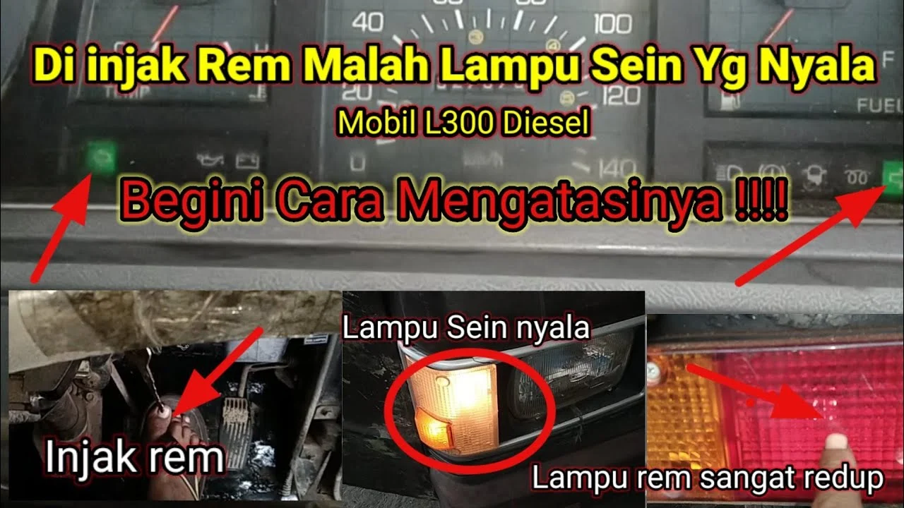 Kenapa lampu dashboard redup saat injak rem (masalah massa aki)