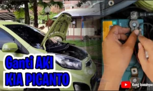 Langkah‑langkah Cara pasang aki mobil Kia Picanto
