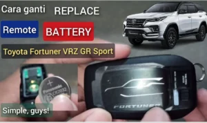Langkah‑langkah detail cara ganti aki mobil remote keyless Toyota Fortuner