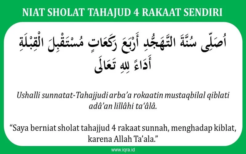 Panduan Lengkap Niat Sholat Tahajud 8 Rakaat
