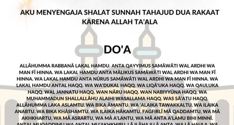Panduan Lengkap niat tahajud berjamaah