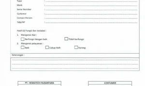 Pemeriksaan akhir dan pengujian fungsi setelah pemasangan