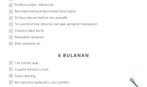 Perawatan rutin setelah pemasangan