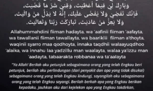 Sejarah dan Dalil Doa Qnut Witir dalam Sunnah