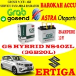 Ukuran aki mobil Suzuki Ertiga Hybrid: Spesifikasi resmi dari pabrikan