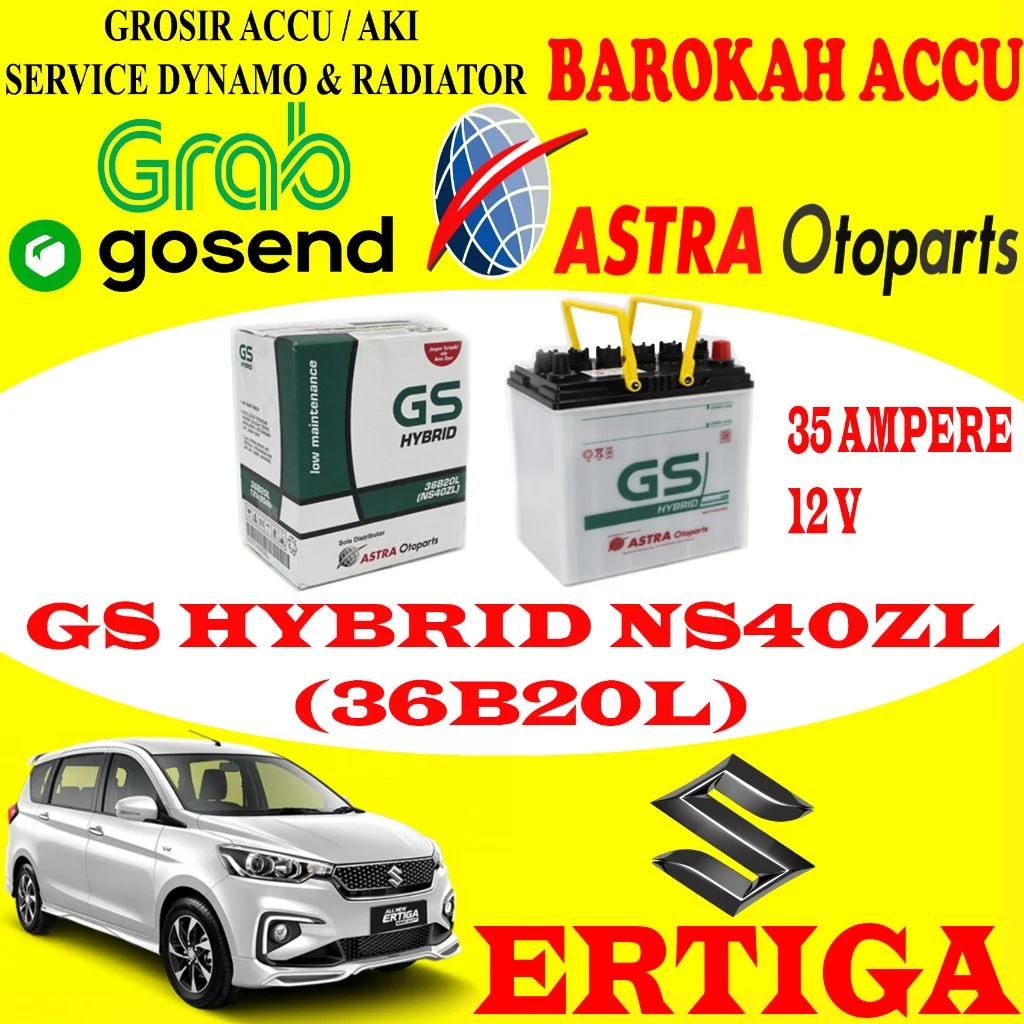 Ukuran aki mobil Suzuki Ertiga Hybrid: Spesifikasi resmi dari pabrikan